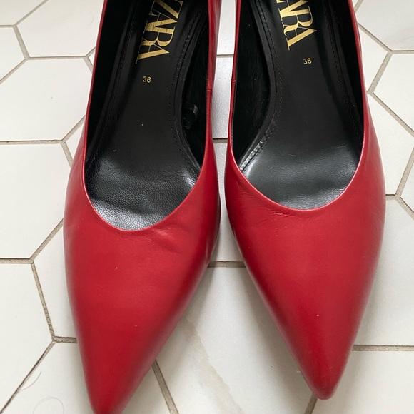 Leather Kitten mid heels Zara ✨ - Picture 7 of 10